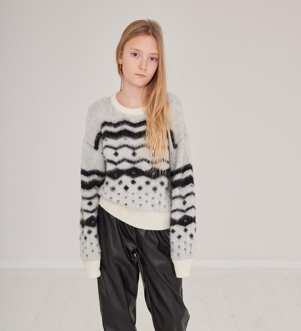 Designers Remix Blouse - Knitted - Verona Winter - Black/White