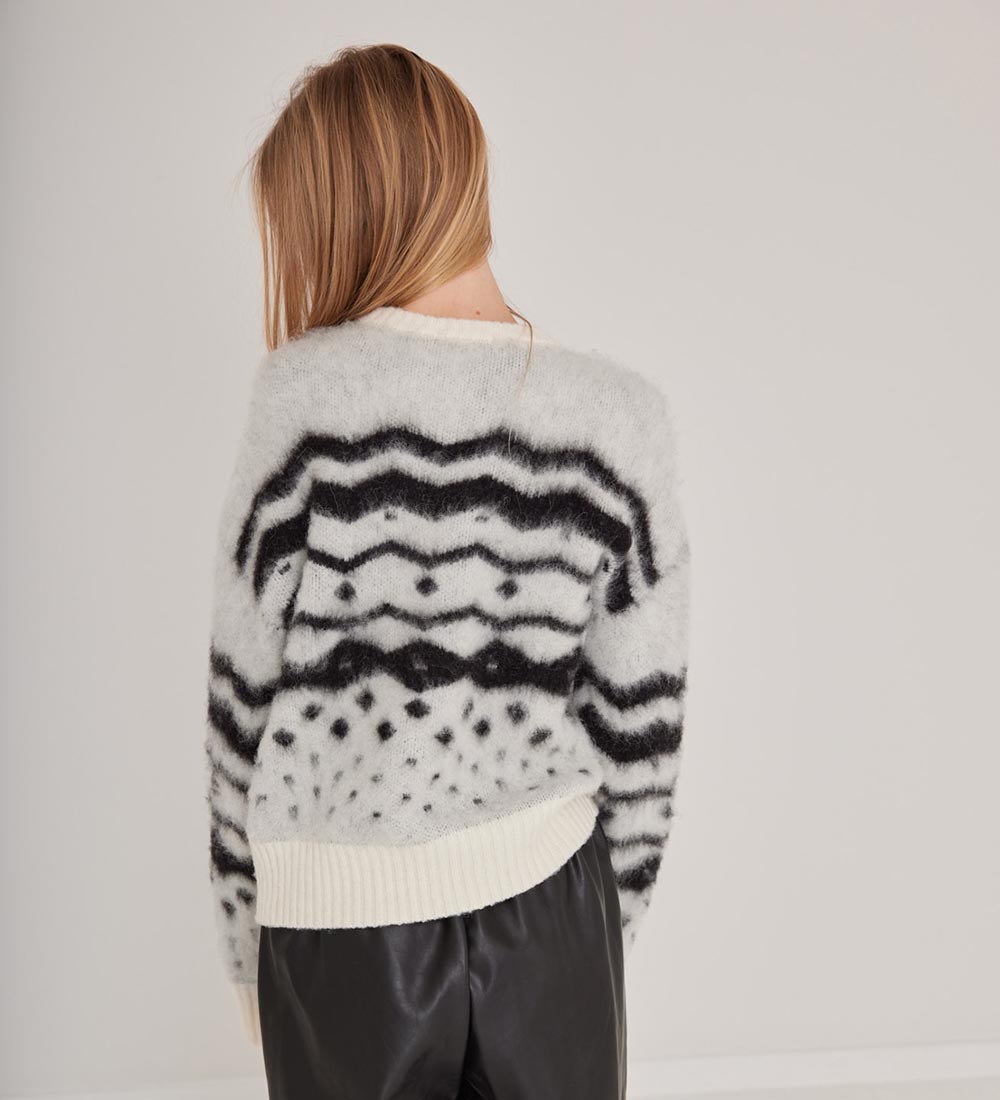Designers Remix Blouse - Knitted - Verona Winter - Black/White