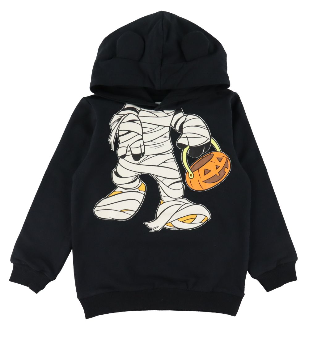 Name It Hoodie - NmmOtis - Black w. Halloween