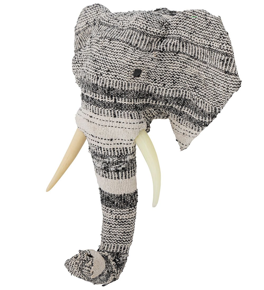 Bloomingville Wanddeko - Elefant - Schwarz/Weiß
