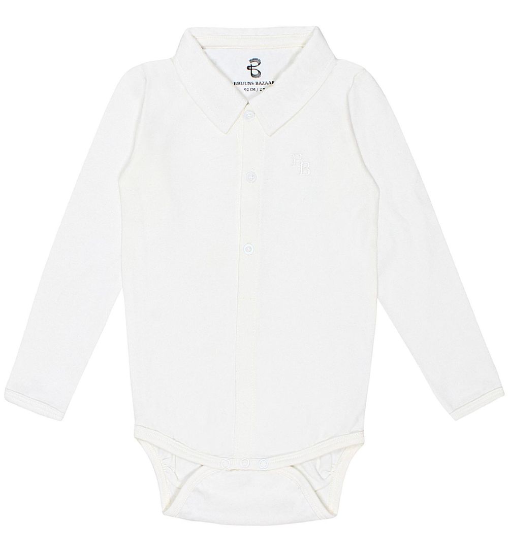 Bruuns Bazaar Romper l/s - Eiwind - Wit