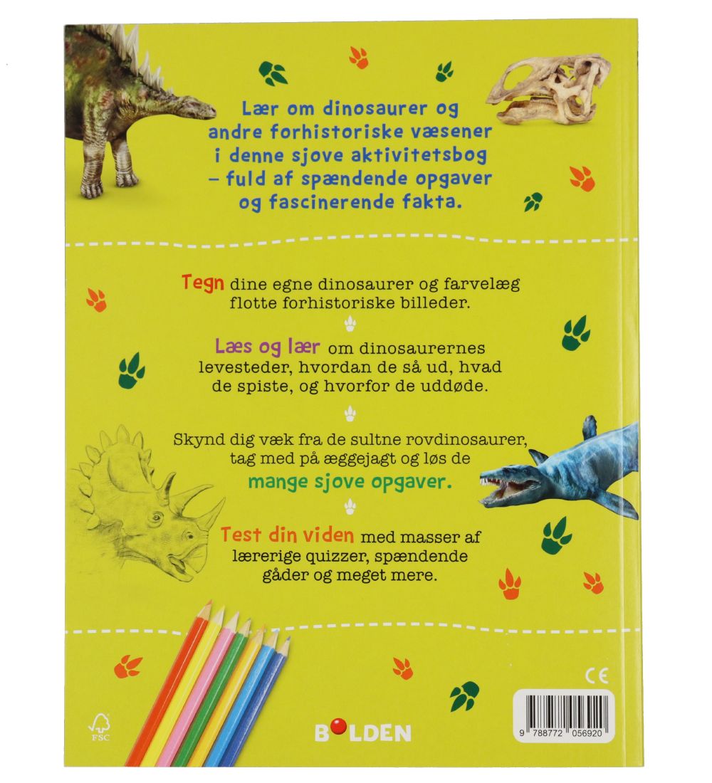 Forlaget Bolden Book - Facts-Activity Book: Dinosaurs - Danish
