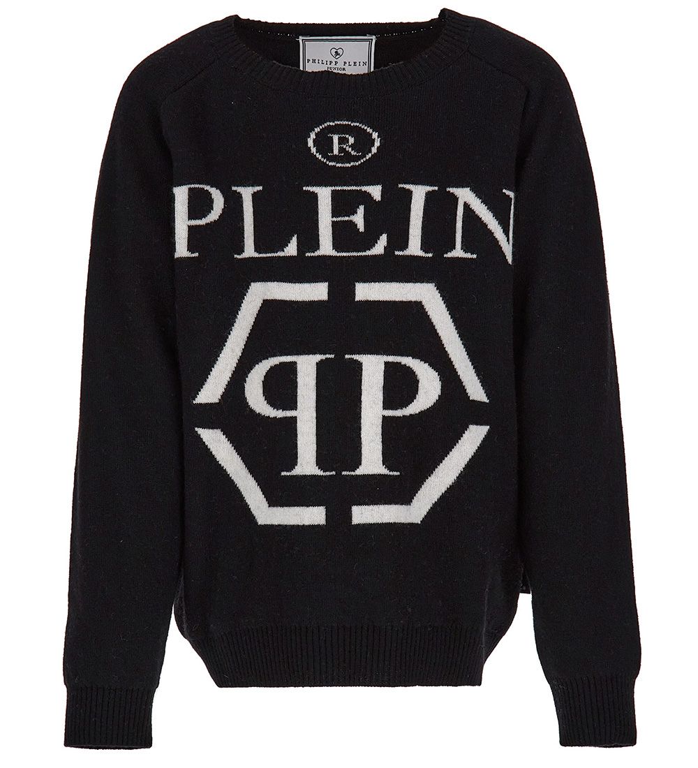 Blouse Philipp Plein - Laine/Viscose - Noir av. Logo