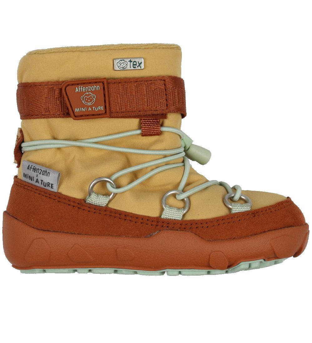 Affenzahn Winter Boots - Snowboot Econyl - Beige/Brown