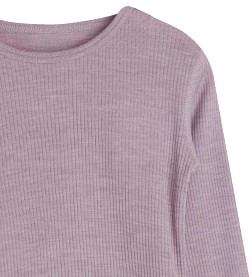 Hust and Claire Blouse - Adie - Rib - Wol - Dusty Rose
