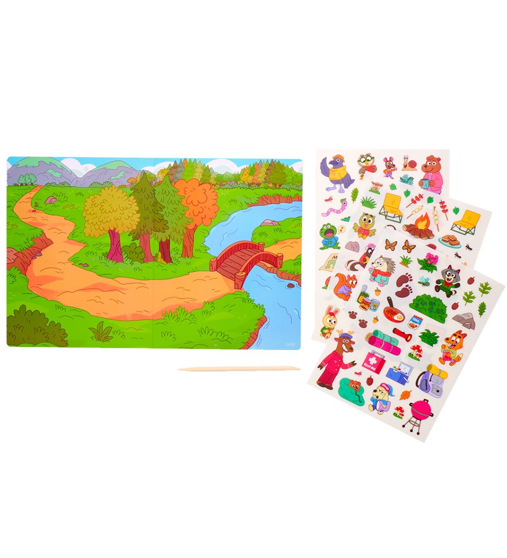 Ooly Sticker Set - Set The Scene - Let's Go Camping