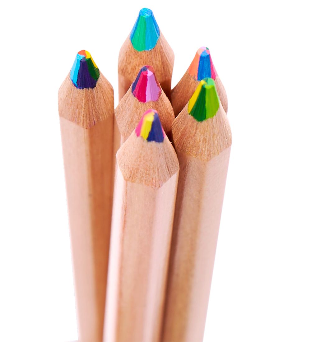 Ooly Colouring Pencils - 6 Pcs - Kaleidoscope Multi-colored Penc
