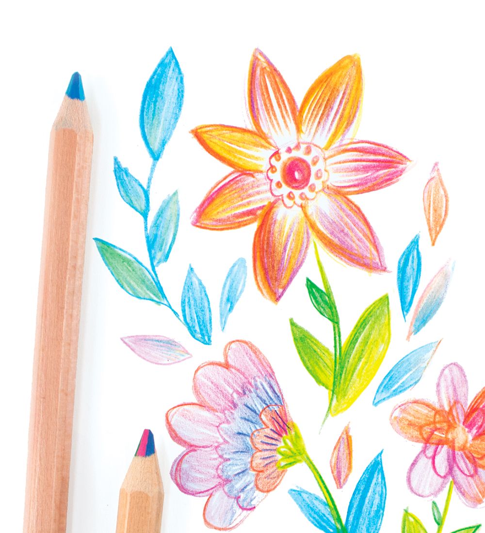 Ooly Colouring Pencils - 6 Pcs - Kaleidoscope Multi-colored Penc