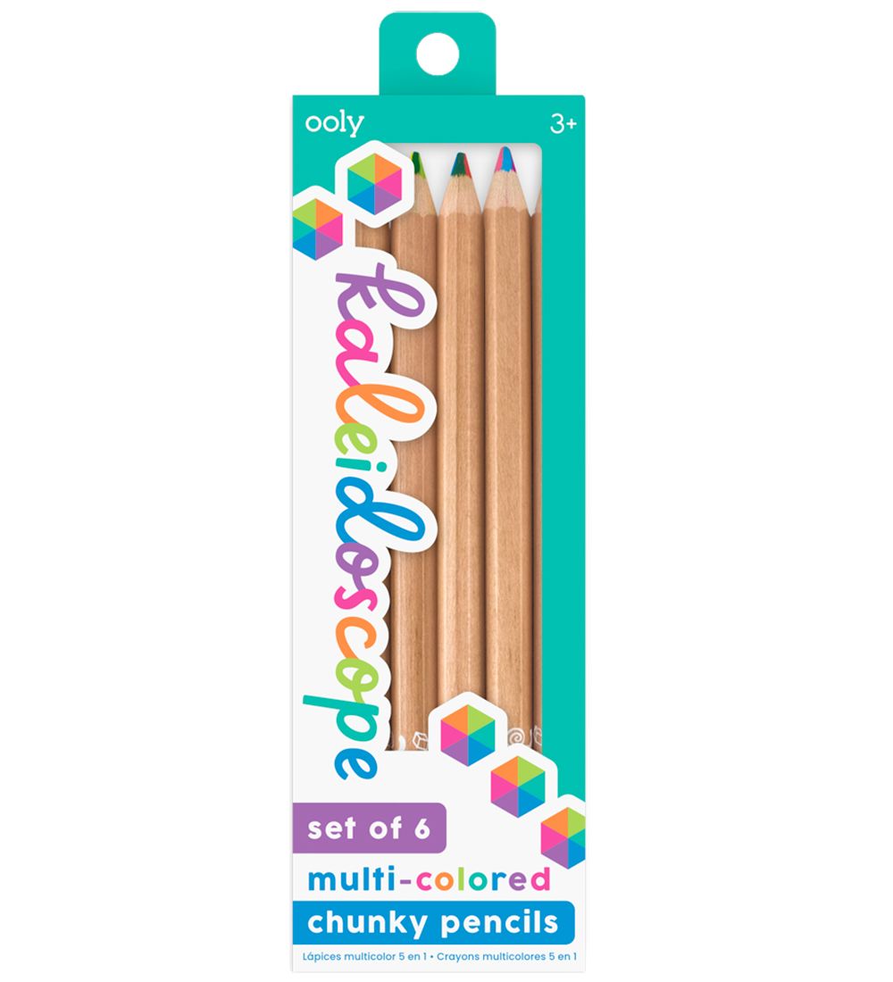 Ooly Colouring Pencils - 6 Pcs - Kaleidoscope Multi-colored Penc