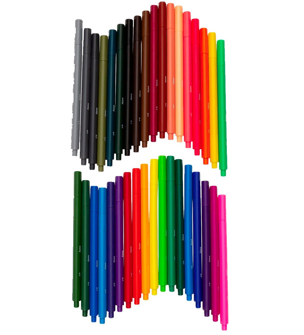 Ooly Markers - 36 Pcs - Seriously Fine Felt Tip Markers