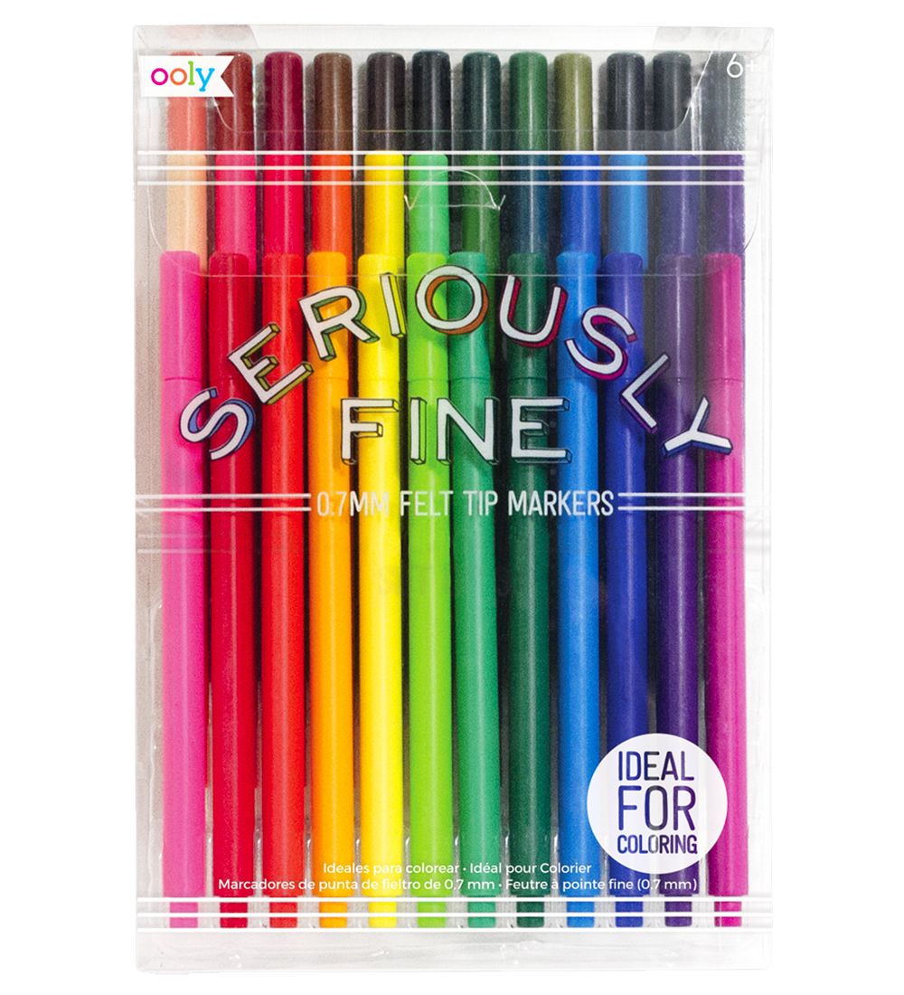 Ooly Markers - 36 Pcs - Seriously Fine Felt Tip Markers