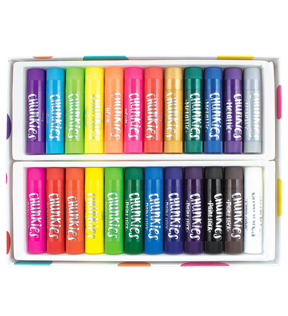 Ooly Markers - 24 Pcs - Chunkies Paint Sticks Variety - BIG
