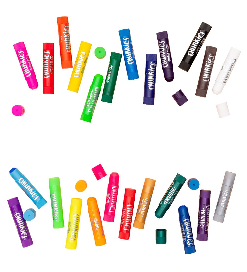 Ooly Markers - 24 Pcs - Chunkies Paint Sticks Variety - BIG