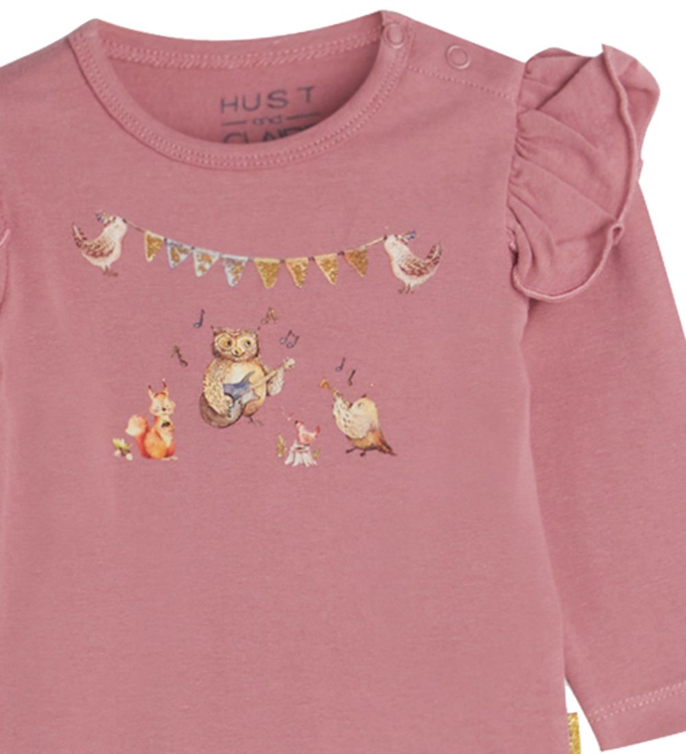 Hust and Claire Bodysuit l/s - Bri - Baby Plum