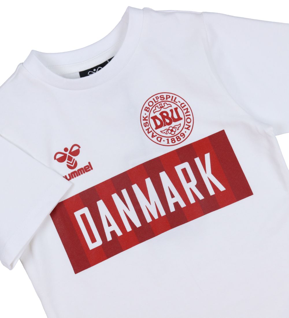 Hummel Stuttermabolur - DBU - hmlHúrra - Bright White