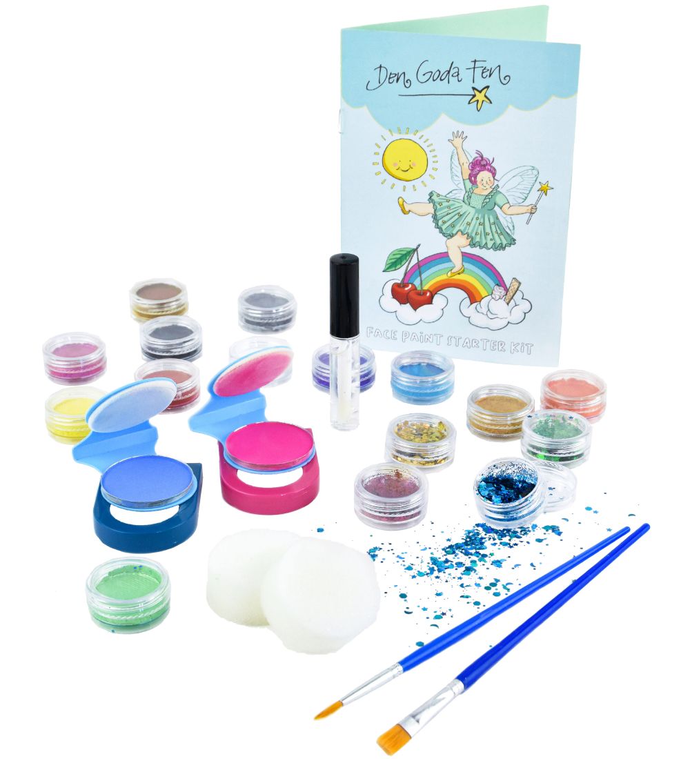 Den Goda Fen Face Paint - 23 Parts - Multicolour