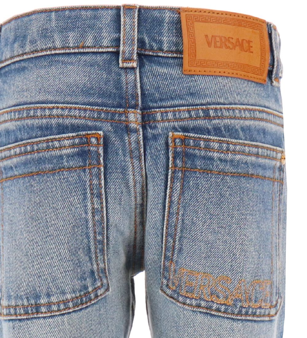 Versace Jeans - Lógó Útsaumur - Blár