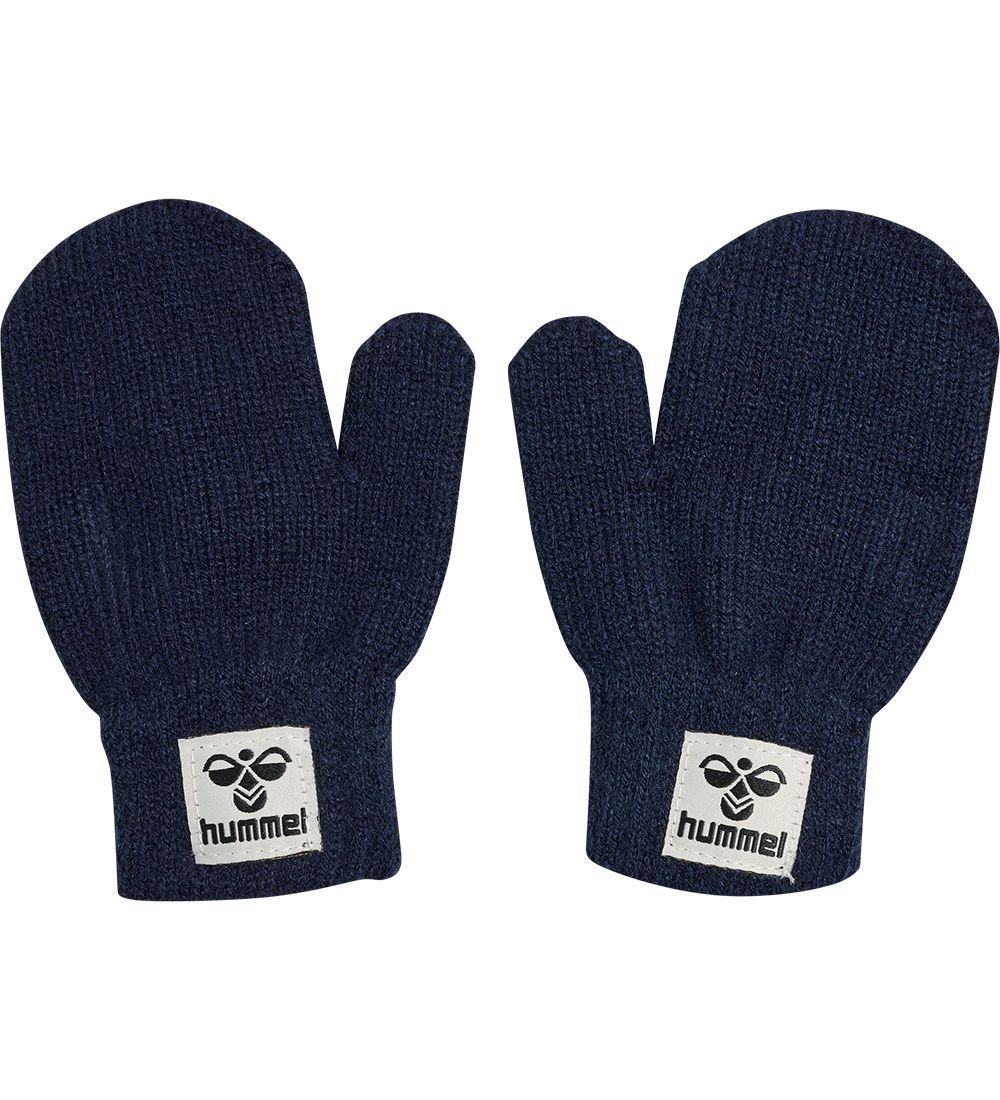 Hummel Mittens - Knitted - hmlDuo Mittens - Black Iris