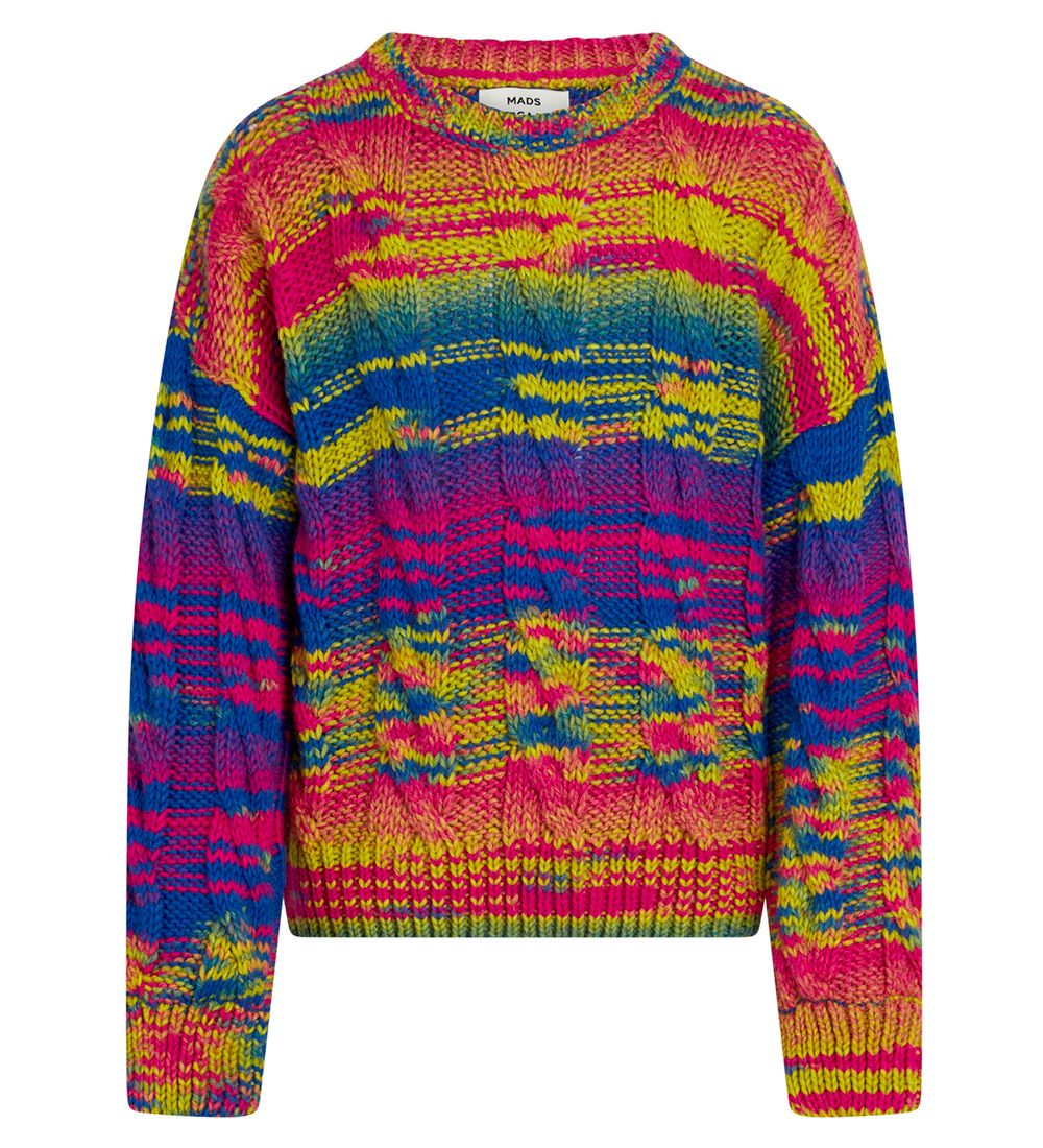 Mads Nørgaard Tröja - Ull/Akryl - Kolly Sweater - Purple Multi