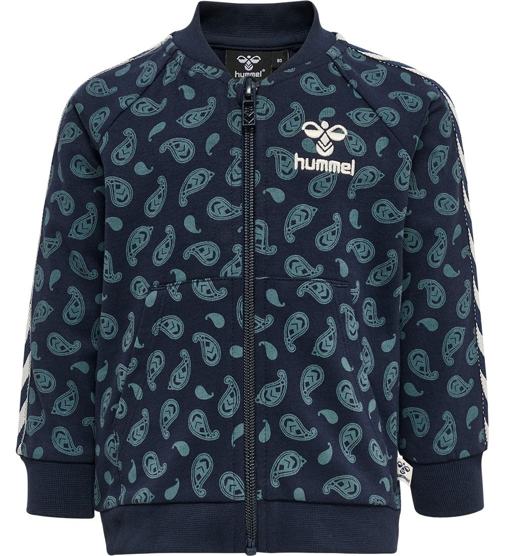 Hummel Cardigan - HmlPaisley Zip - Black Iris