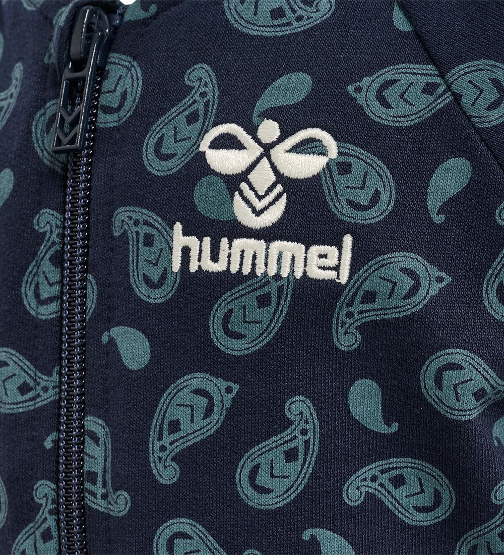 Hummel Cardigan - HmlPaisley Zip - Black Iris