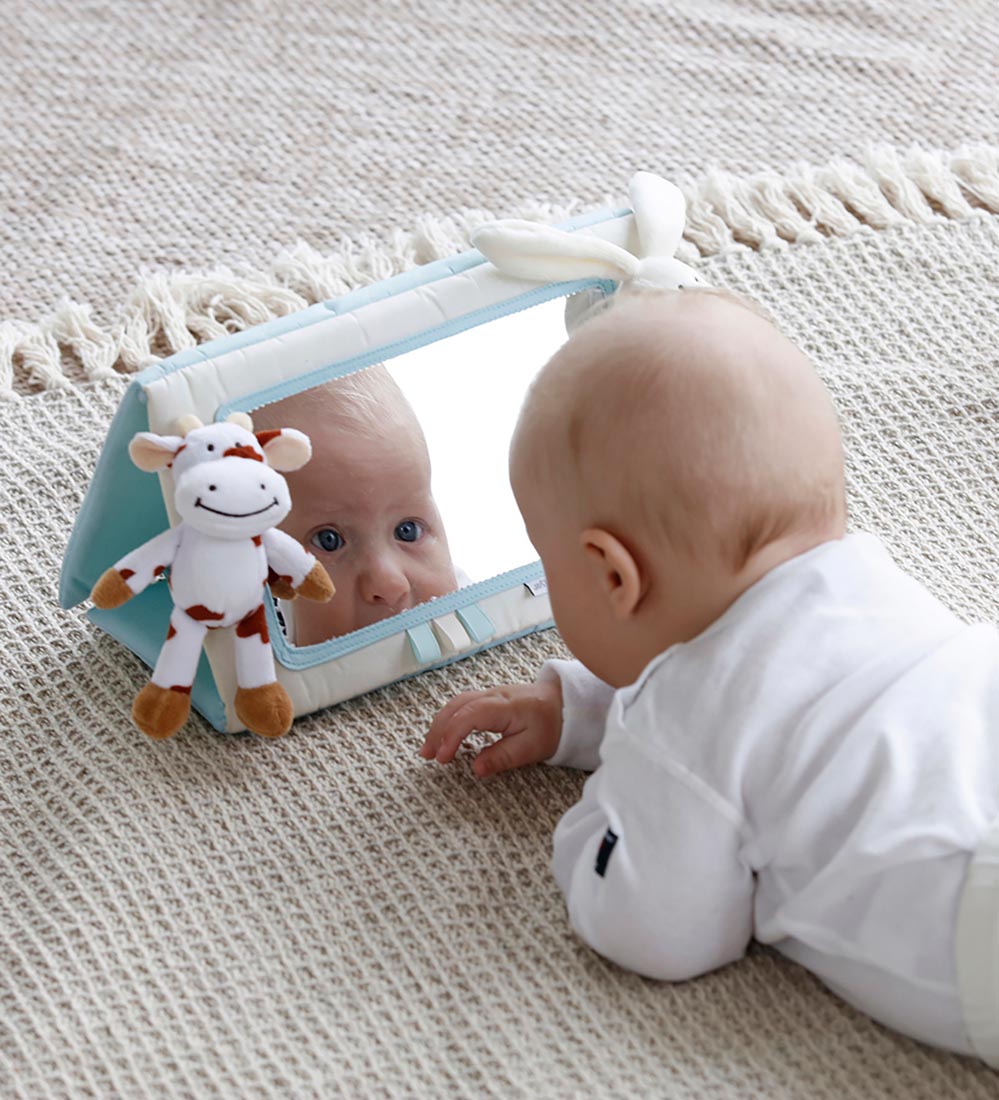 Teddykompaniet Baby Mirror - Rabbit and Cow