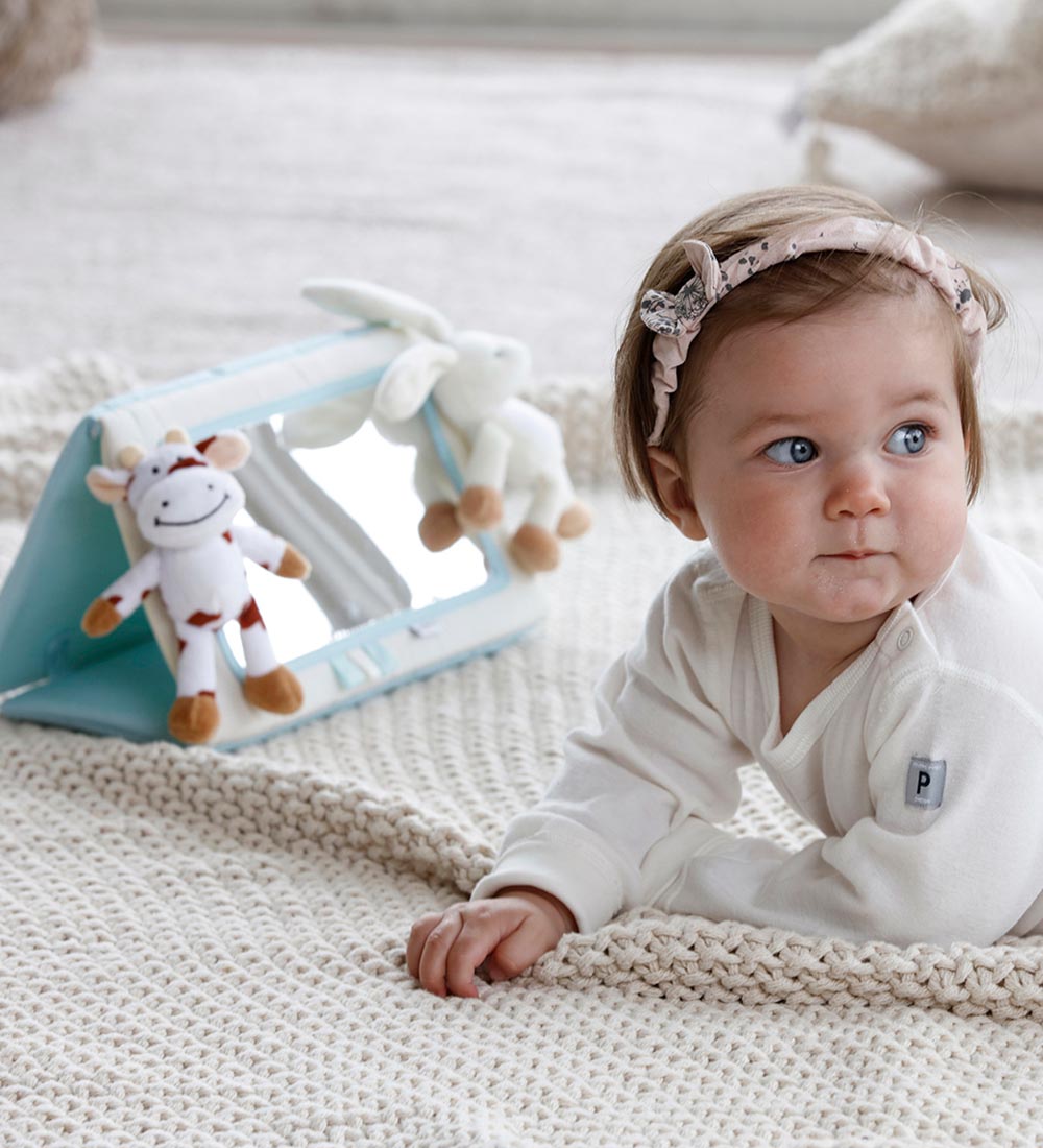 Teddykompaniet Baby Mirror - Rabbit and Cow