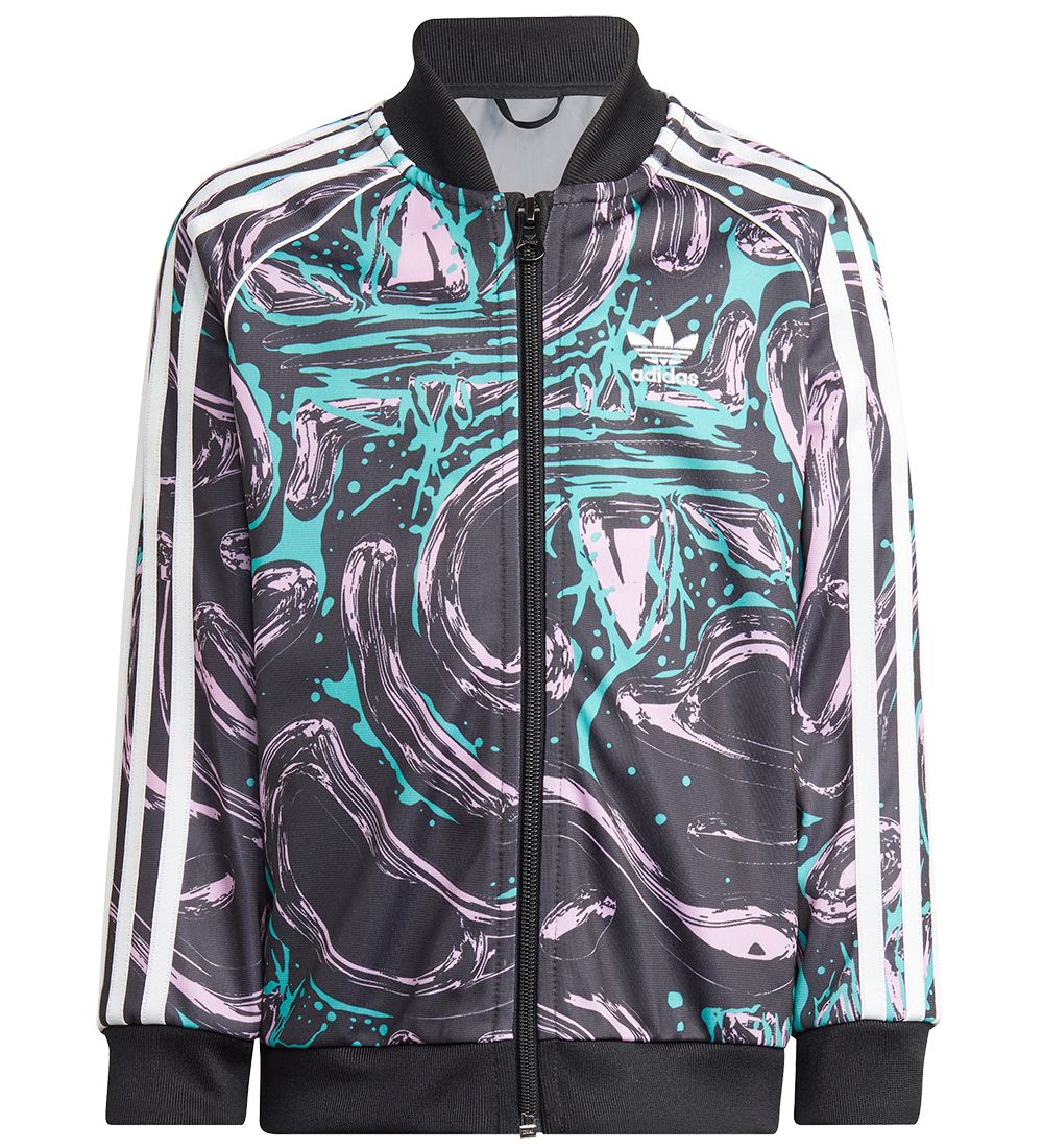 adidas Originals Tracksuit - SST Set - Black/Purple/Green