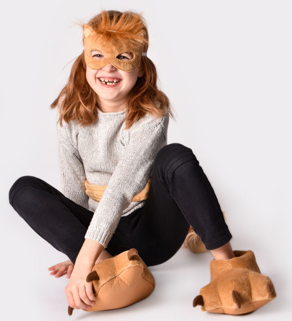 Den Goda Fen Costume - Lion - Brown