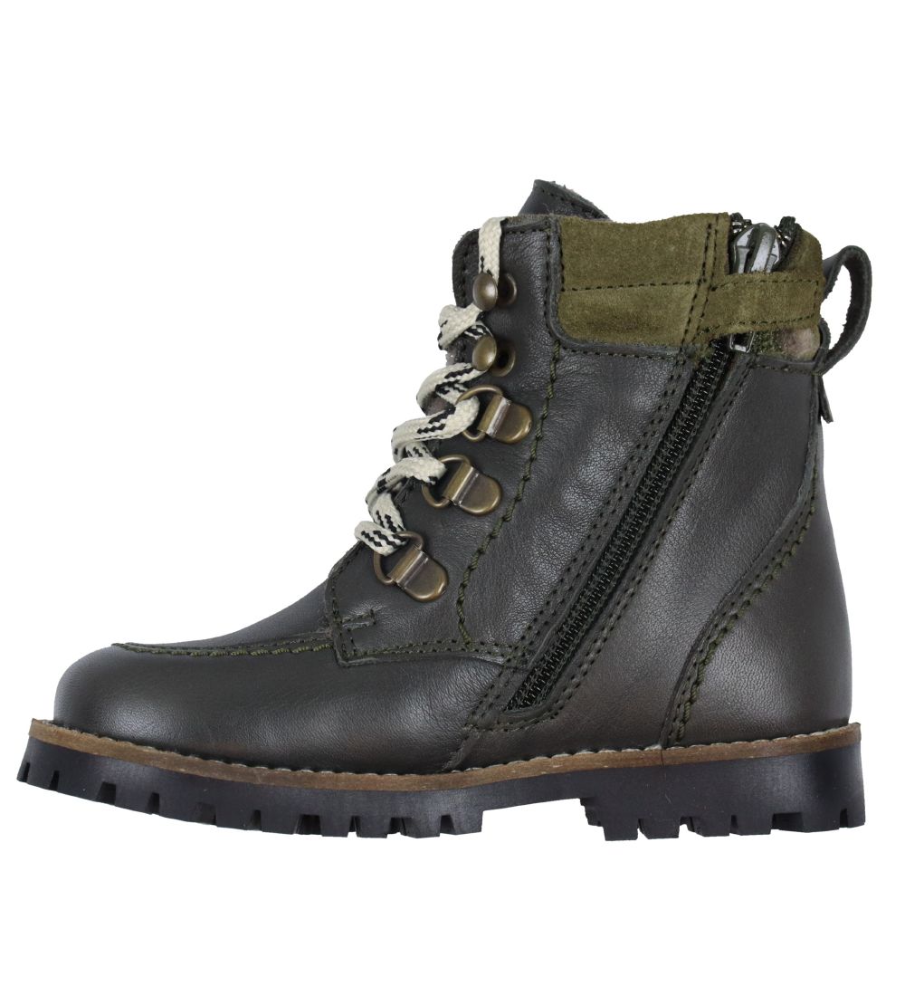 Pom Pom Winter Boots Boots - Lace Boot Tex - Dark Pine