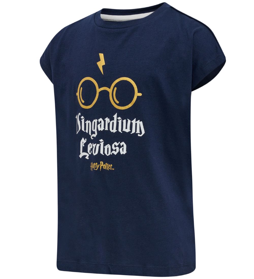 Hummel T-Shirt - hmlHarry Potter Diez - Black Iris m. Gold