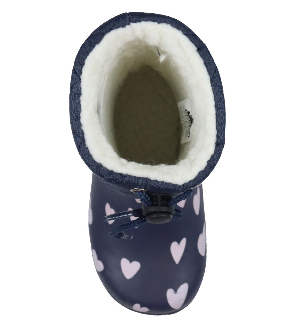 Rubber Duck Thermo Boots - Flash Hearts - Navy