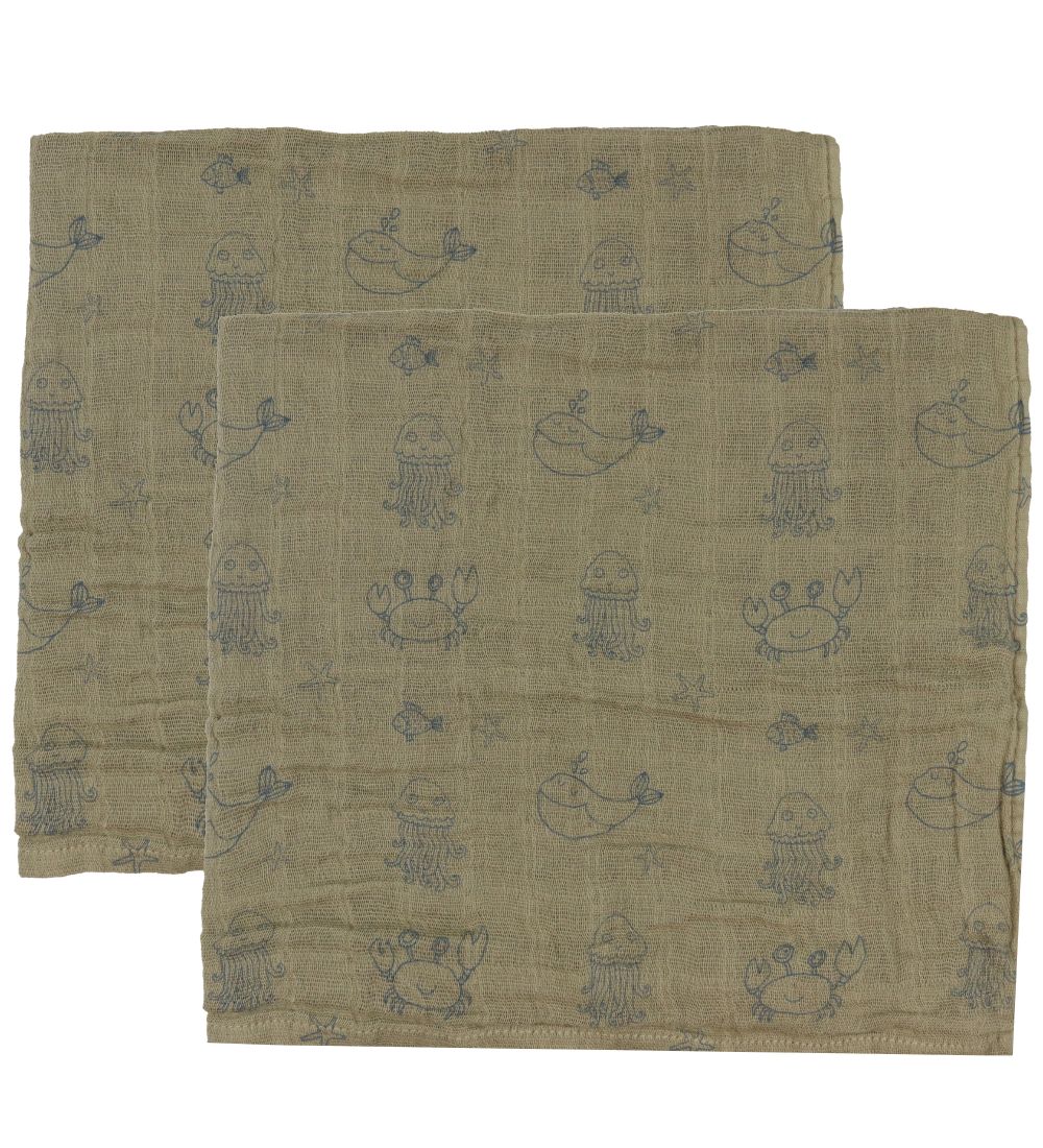 Pippi Muslin Cloths - 6-Pack - 65x65 cm - China Blue