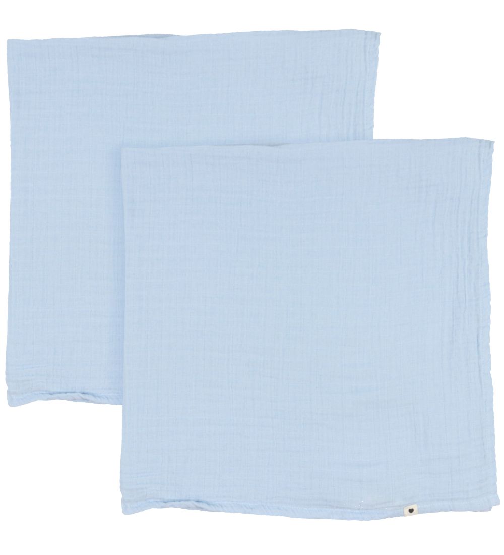 Carrés de mousseline BIBS - 2 Pack - 70x70 cm - Baby Blue