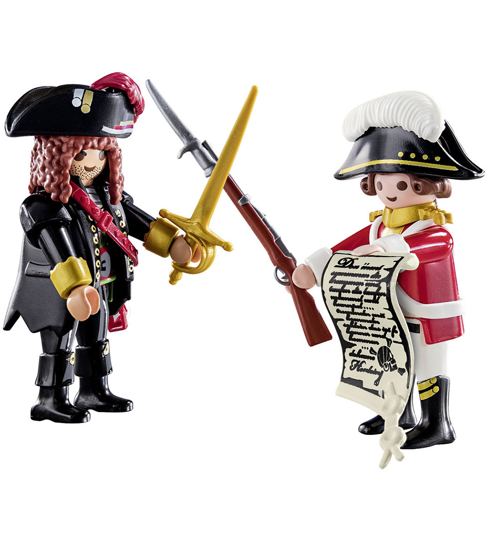 Playmobil DuoPack - Pirate Captain and Red Jacket - 70273 - 17 P