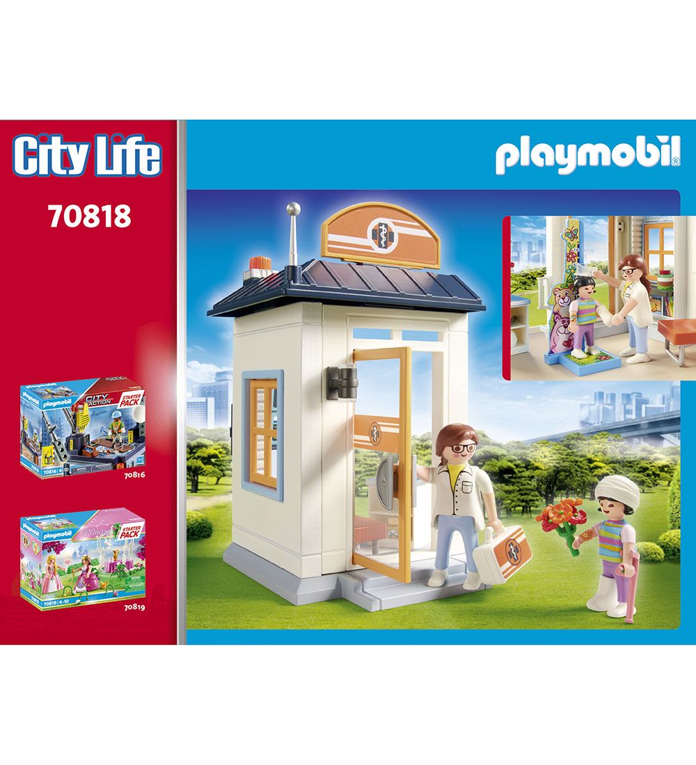 Playmobil City Life - Starts Pack Pediatrician - 70818 - 57 Part