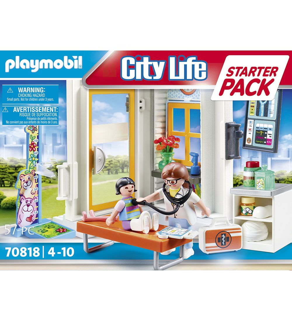 Playmobil City Life - Starts Pack Pediatrician - 70818 - 57 Part