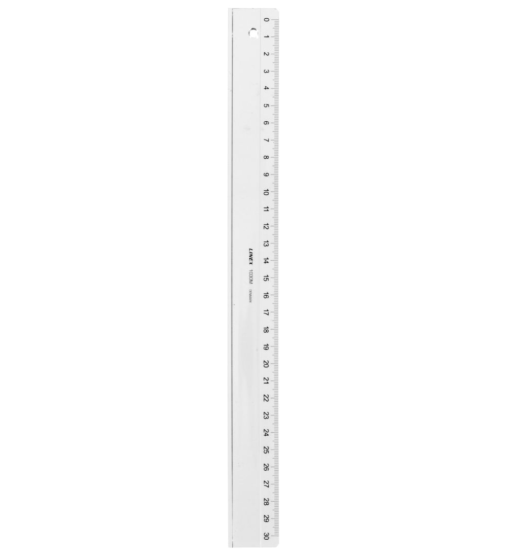 Linex Viivotin - 30 cm - Läpinäkyvä