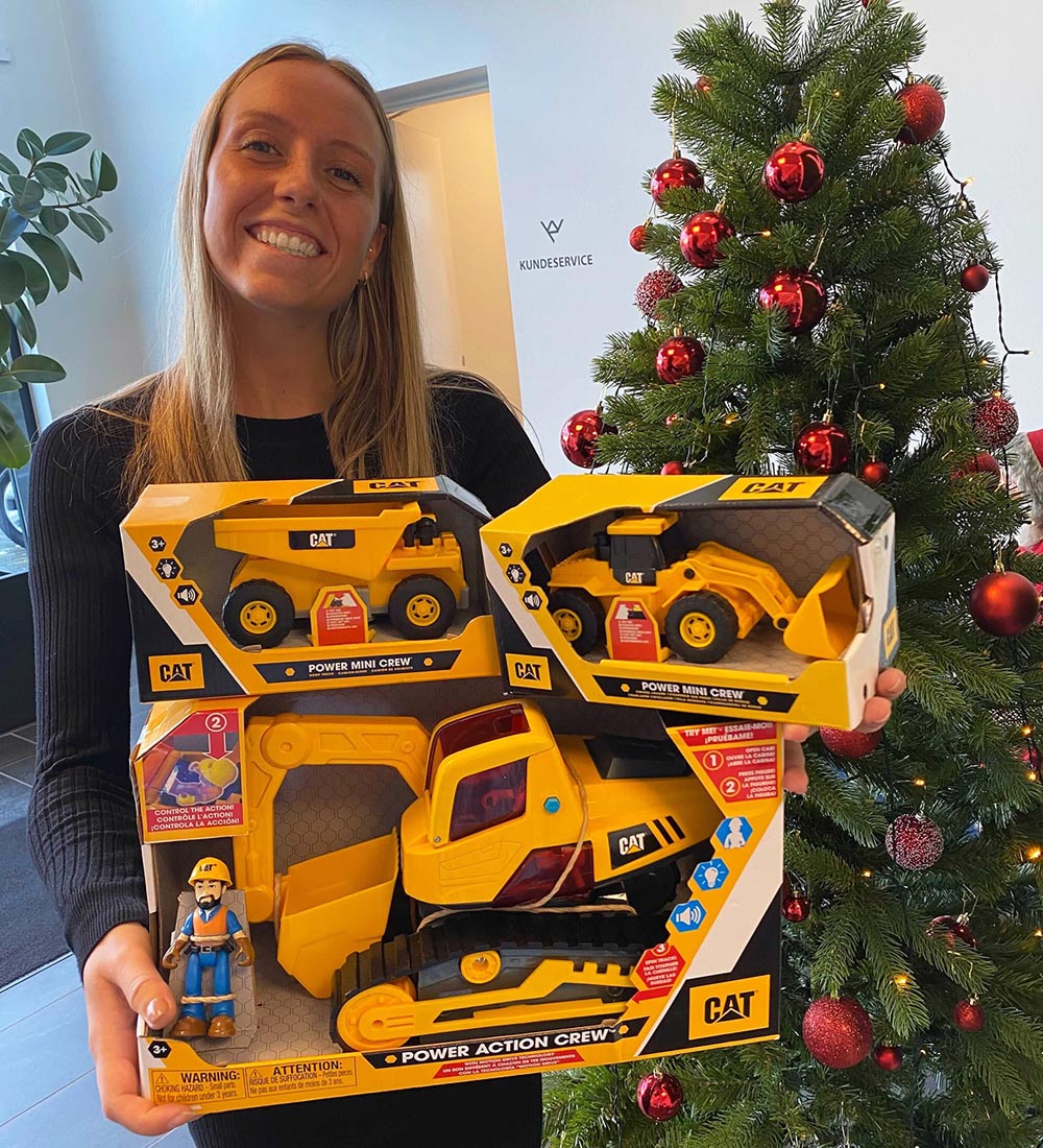 CAT Work machine w. Sound - 16 cm - Wheel loader