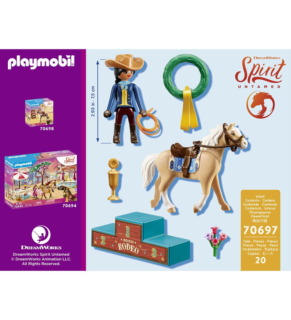 Playmobil Spirit - Rodeo Pru - 70697 - 20 Parts