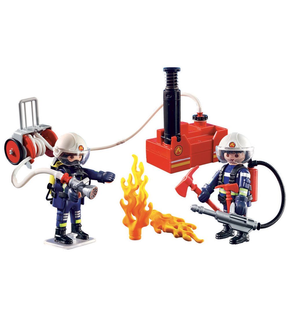 Playmobil City Action - Brandweerlieden met waterpomp - 9468 - 4