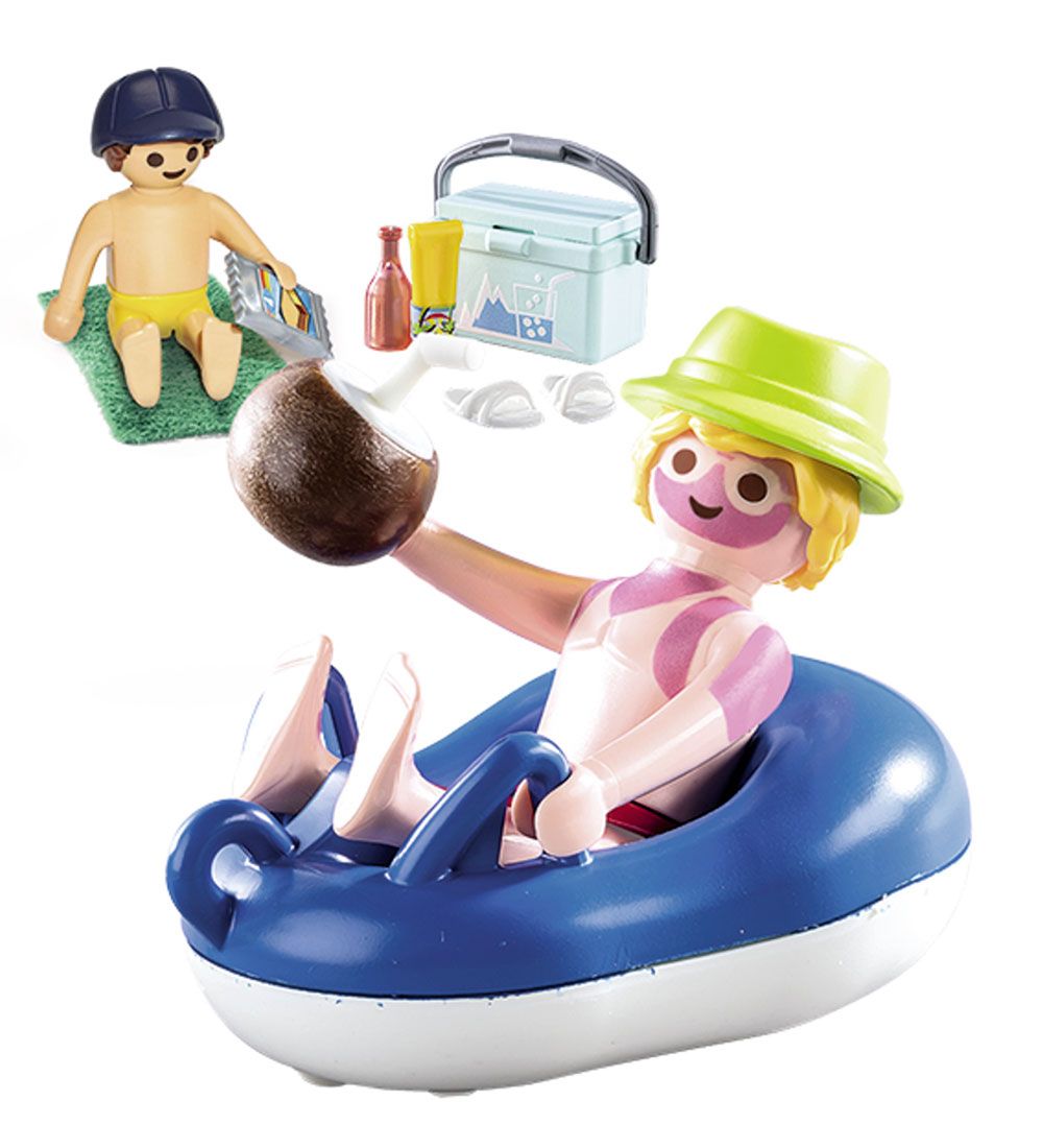 Playmobil Family Fun - Bather With Bathing Ring - 70112 - 18 Par