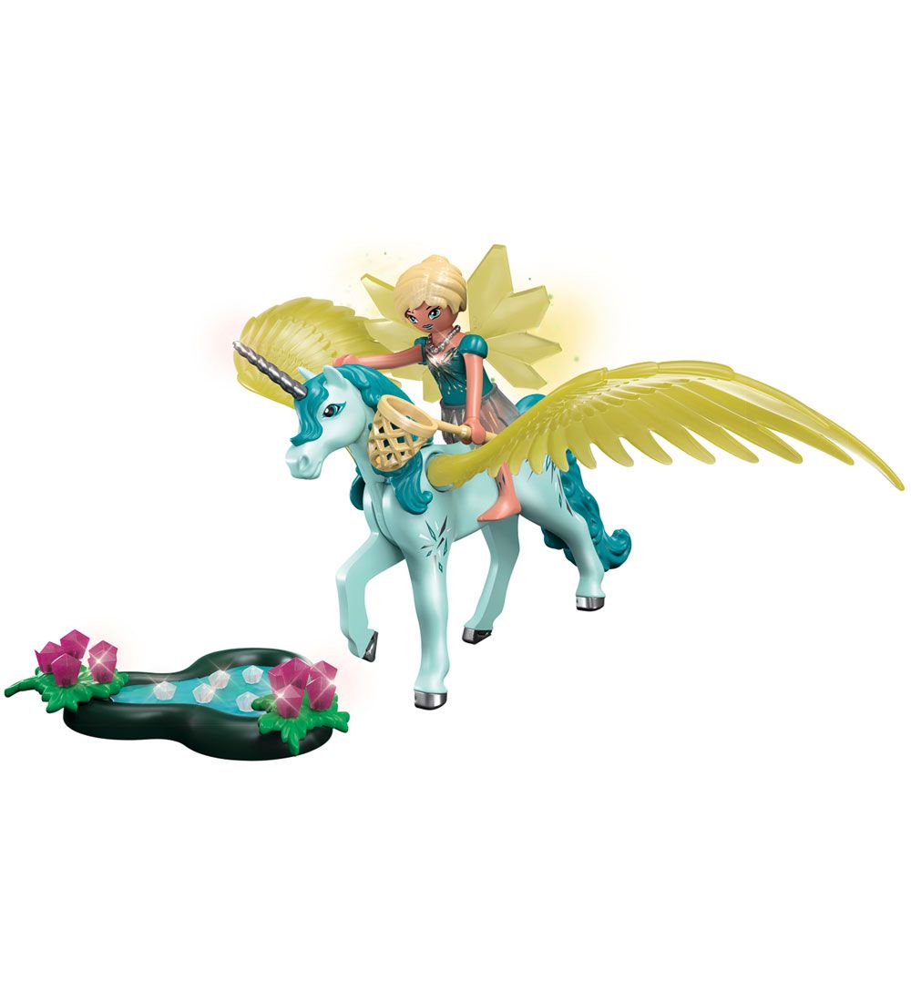 Playmobil Ayuma - Crystal Fairy With Unicorn - 70809 - 30 Parts