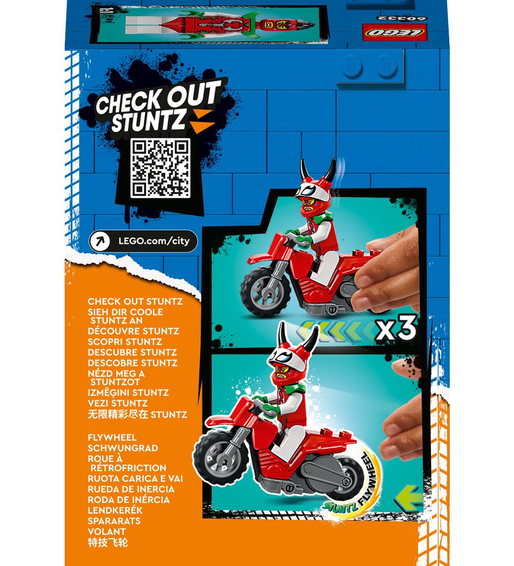 LEGO City Stuntz - Reckless Scorpion Stunt Bike 60332 - 15 Part