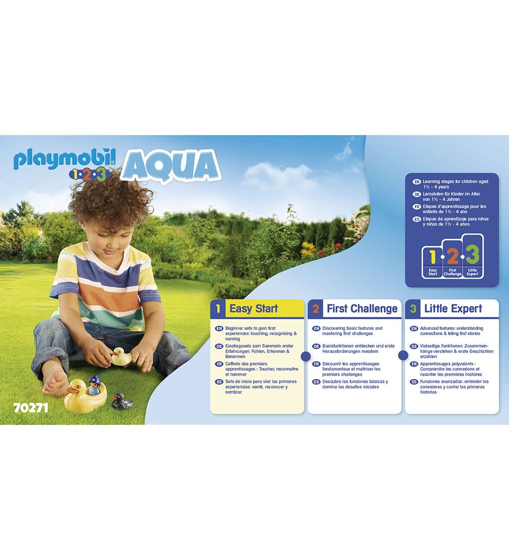 Playmobil 1.2.3 Aqua - Duck family - 70271 - 5 Parts