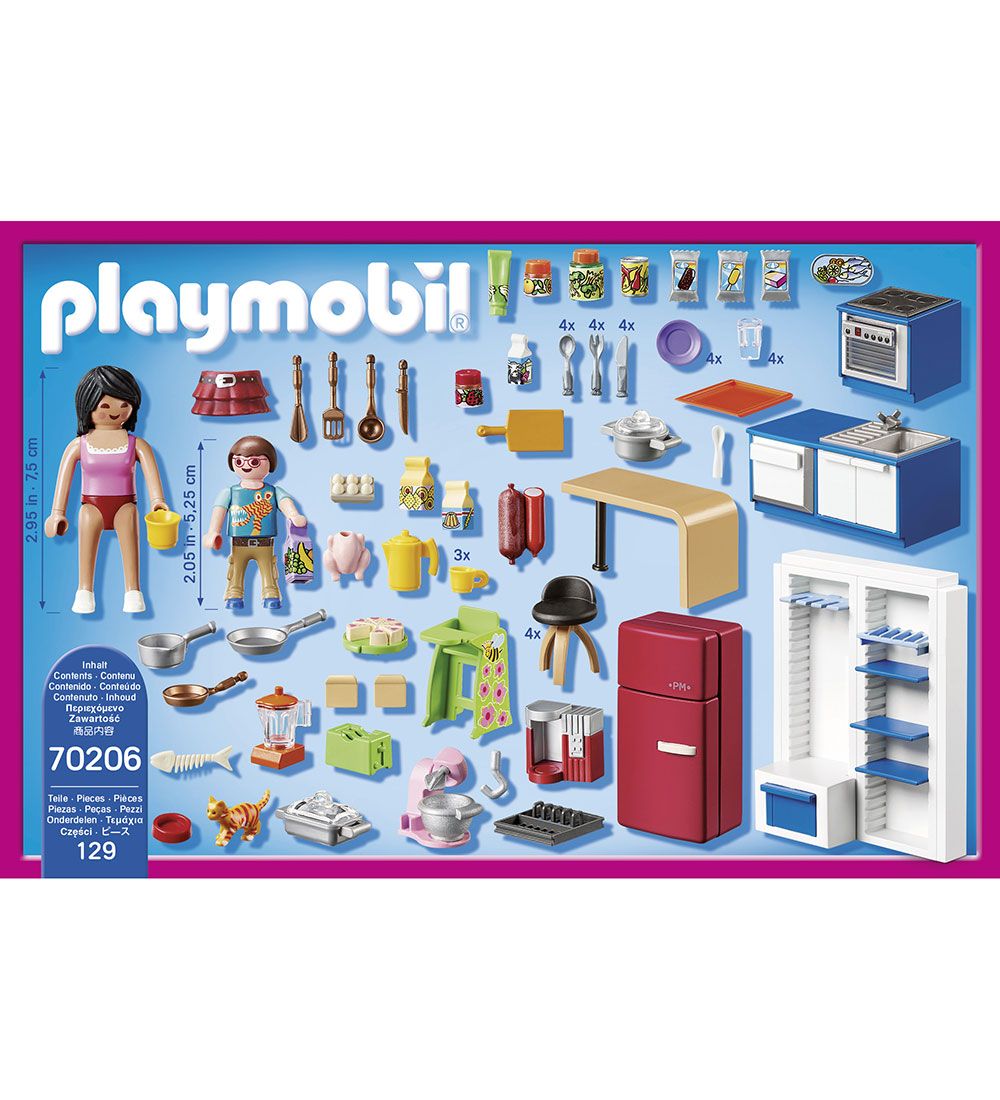 Playmobil Puppenhaus - Familienküche - 70206 - 129 Teile