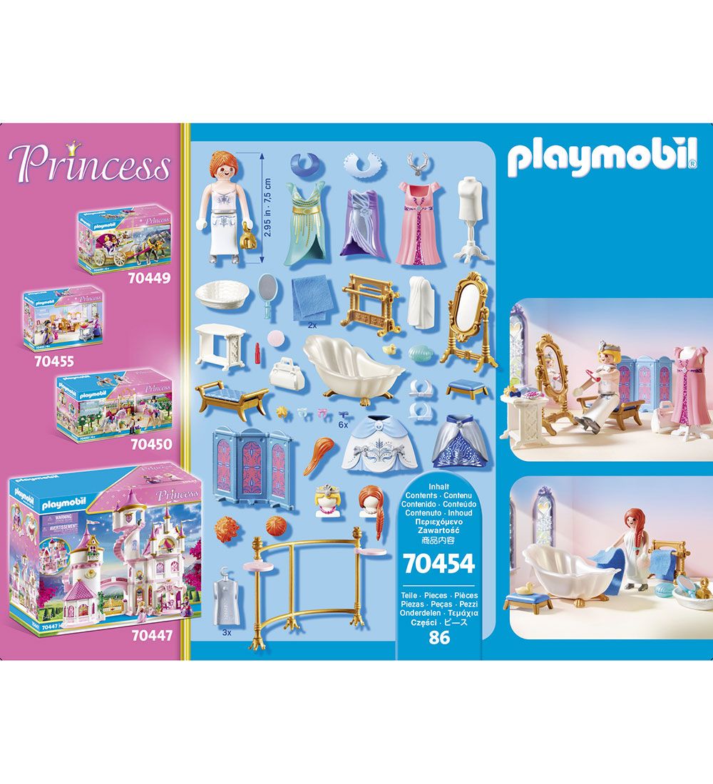 Playmobil Princess - Dressing room With Bathtub - 70454 - 86