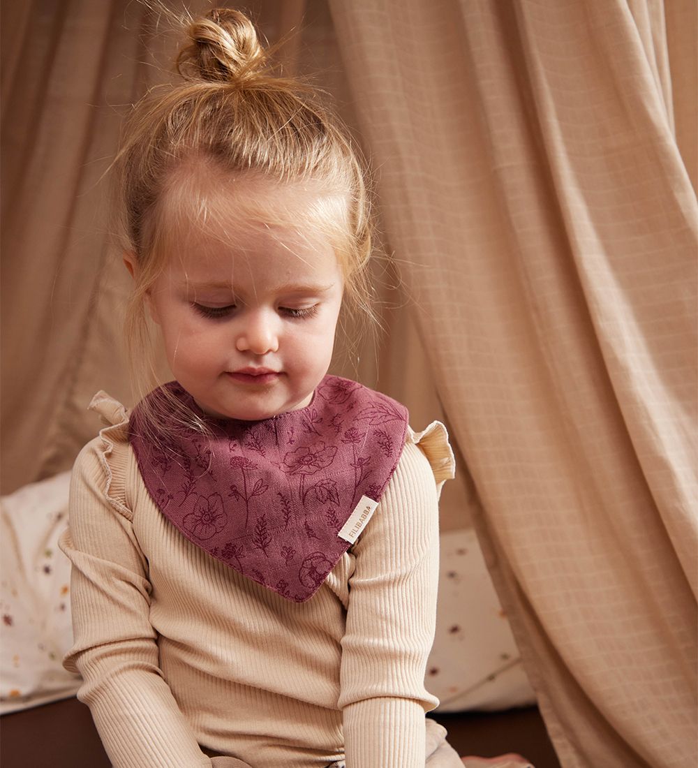 Filibabba Teething Bib - Fall Flowers