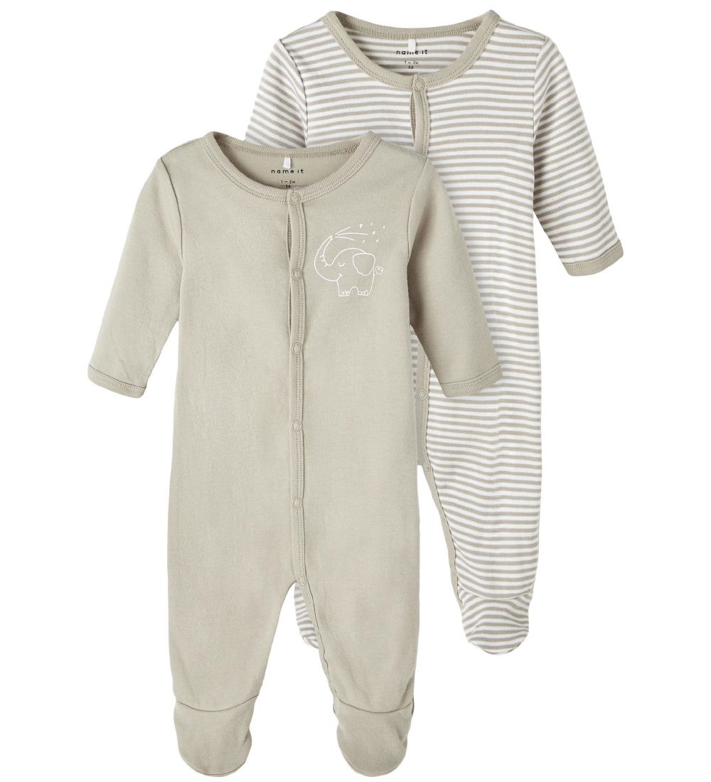 Name It Nightsuit - Noos - NbnNightsuit - 2-Pack - London Fog