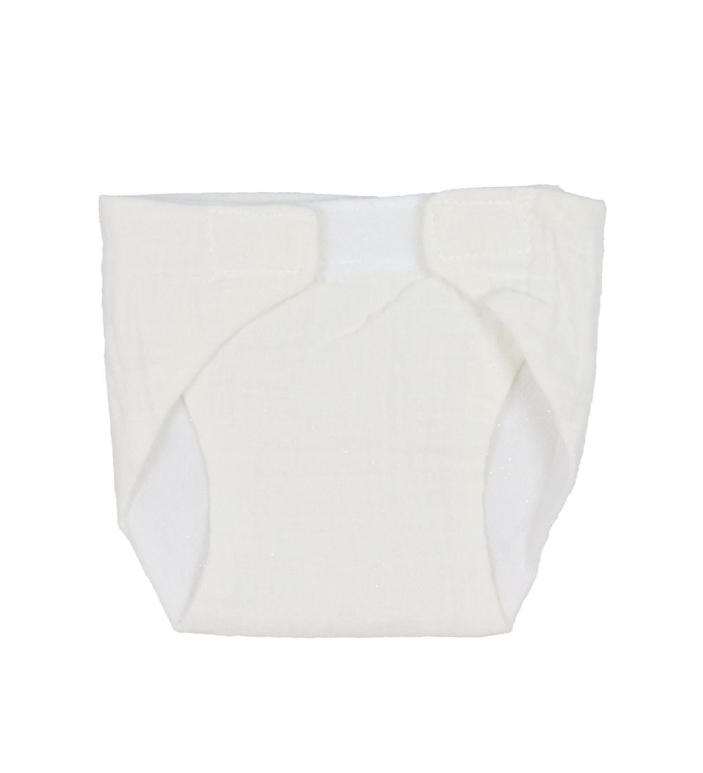MaMaMeMo Doll diapers - 3-Pack - White/Grey/Pink
